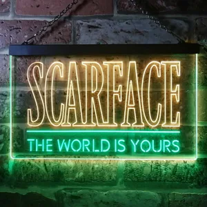 Scarface The World Is Yours Neon-Like LED Sign