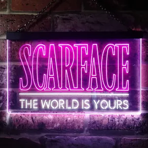 Scarface The World Is Yours Neon-Like LED Sign