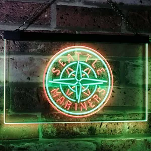 Seattle Mariners Logo 1 Neon-Like LED Sign