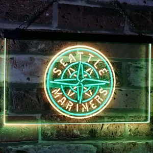 Seattle Mariners Logo 1 Neon-Like LED Sign