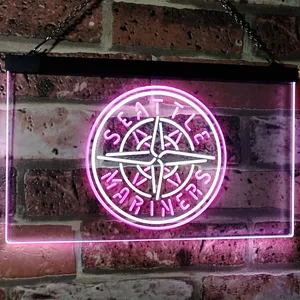 Seattle Mariners Logo 1 Neon-Like LED Sign
