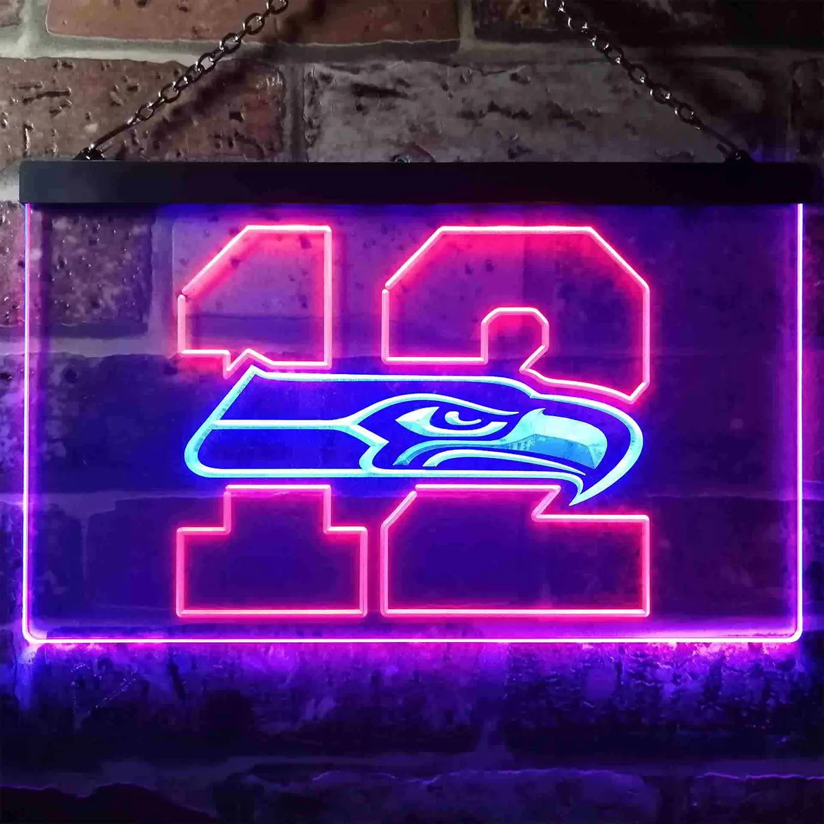 Seattle Seahawks 12th man Neon-Like LED Sign