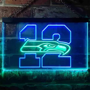 Seattle Seahawks 12th man Neon-Like LED Sign