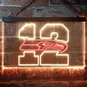 Seattle Seahawks 12th man Neon-Like LED Sign