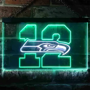 Seattle Seahawks 12th man Neon-Like LED Sign