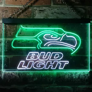 Seattle Seahawks Bud Light Neon-Like LED Sign
