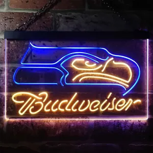 Seattle Seahawks Budweiser Neon-Like LED Sign