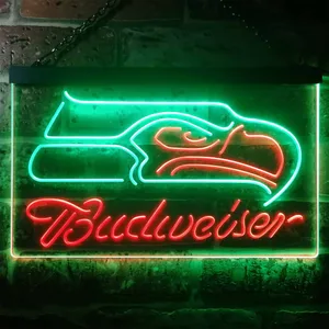 Seattle Seahawks Budweiser Neon-Like LED Sign