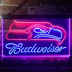 Seattle Seahawks Budweiser Neon-Like LED Sign