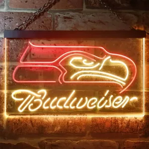 Seattle Seahawks Budweiser Neon-Like LED Sign