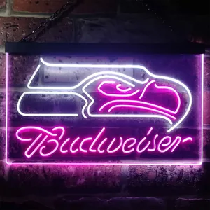 Seattle Seahawks Budweiser Neon-Like LED Sign