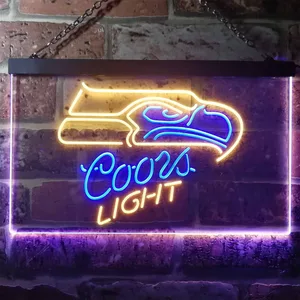 Seattle Seahawks Coors Light Neon-Like LED Sign