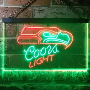 Seattle Seahawks Coors Light Neon-Like LED Sign