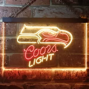 Seattle Seahawks Coors Light Neon-Like LED Sign