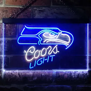 Seattle Seahawks Coors Light Neon-Like LED Sign