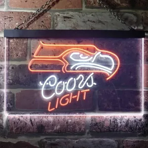Seattle Seahawks Coors Light Neon-Like LED Sign