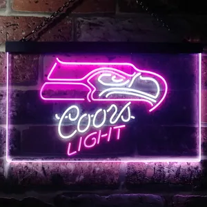 Seattle Seahawks Coors Light Neon-Like LED Sign
