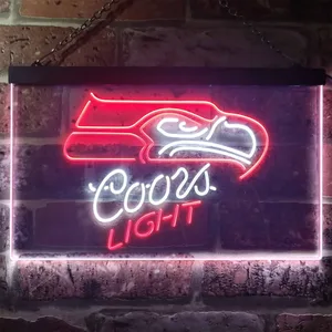 Seattle Seahawks Coors Light Neon-Like LED Sign