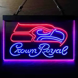 Seattle Seahawks Crown Royal Neon-Like LED Sign