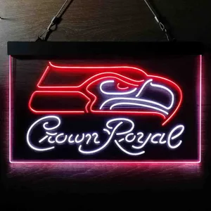 Seattle Seahawks Crown Royal Neon-Like LED Sign