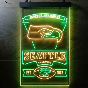 Seattle Seahawks EST 1976 Neon-Like LED Sign