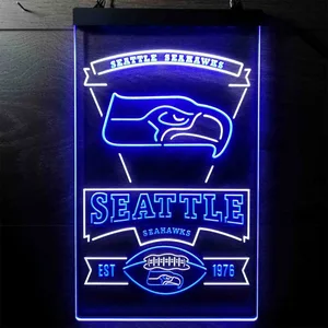 Seattle Seahawks EST 1976 Neon-Like LED Sign