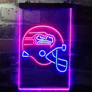 Seattle Seahawks Helmet Neon-Like LED Sign