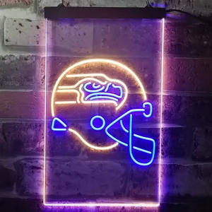 Seattle Seahawks Helmet Neon-Like LED Sign