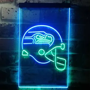 Seattle Seahawks Helmet Neon-Like LED Sign