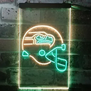 Seattle Seahawks Helmet Neon-Like LED Sign