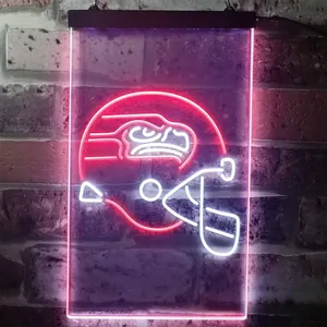 Seattle Seahawks Helmet Neon-Like LED Sign