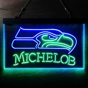 Seattle Seahawks Michelob Neon-Like LED Sign