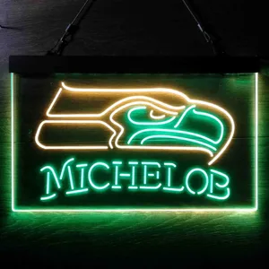 Seattle Seahawks Michelob Neon-Like LED Sign