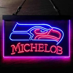 Seattle Seahawks Michelob Neon-Like LED Sign