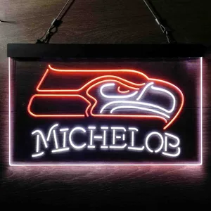 Seattle Seahawks Michelob Neon-Like LED Sign