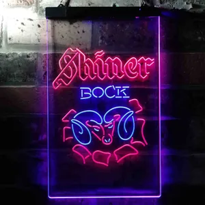 Shiner Bock Ram Neon-Like LED Sign