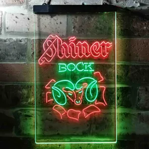 Shiner Bock Ram Neon-Like LED Sign