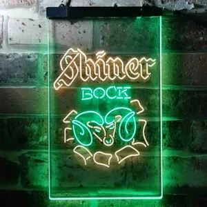Shiner Bock Ram Neon-Like LED Sign
