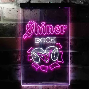 Shiner Bock Ram Neon-Like LED Sign