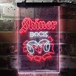 Shiner Bock Ram Neon-Like LED Sign