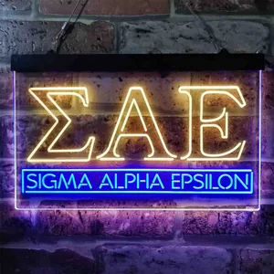 Sigma Alpha Epsilon Logo Neon-Like LED Sign