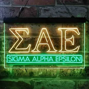 Sigma Alpha Epsilon Logo Neon-Like LED Sign