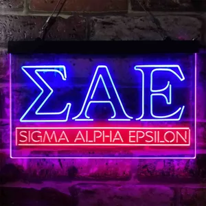 Sigma Alpha Epsilon Logo Neon-Like LED Sign
