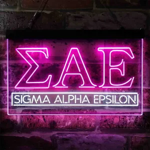 Sigma Alpha Epsilon Logo Neon-Like LED Sign