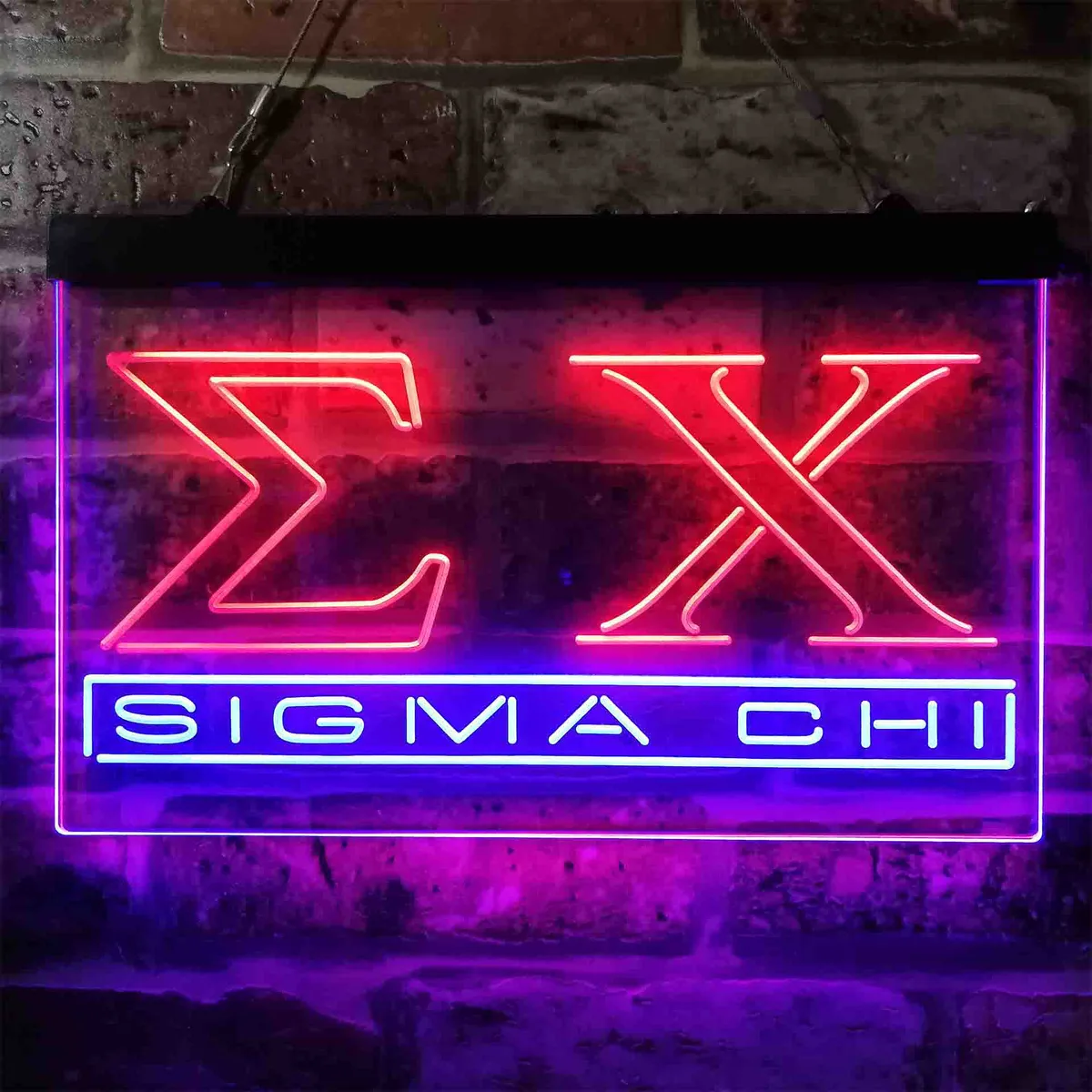 Sigma Chi Symbol Neon-Like LED Sign
