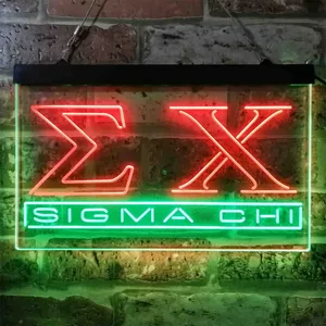 Sigma Chi Symbol Neon-Like LED Sign