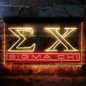 Sigma Chi Symbol Neon-Like LED Sign