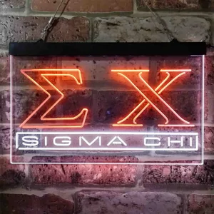 Sigma Chi Symbol Neon-Like LED Sign