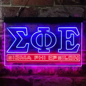 Sigma Phi Epsilon Symbol Neon-Like LED Sign