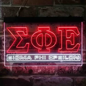 Sigma Phi Epsilon Symbol Neon-Like LED Sign